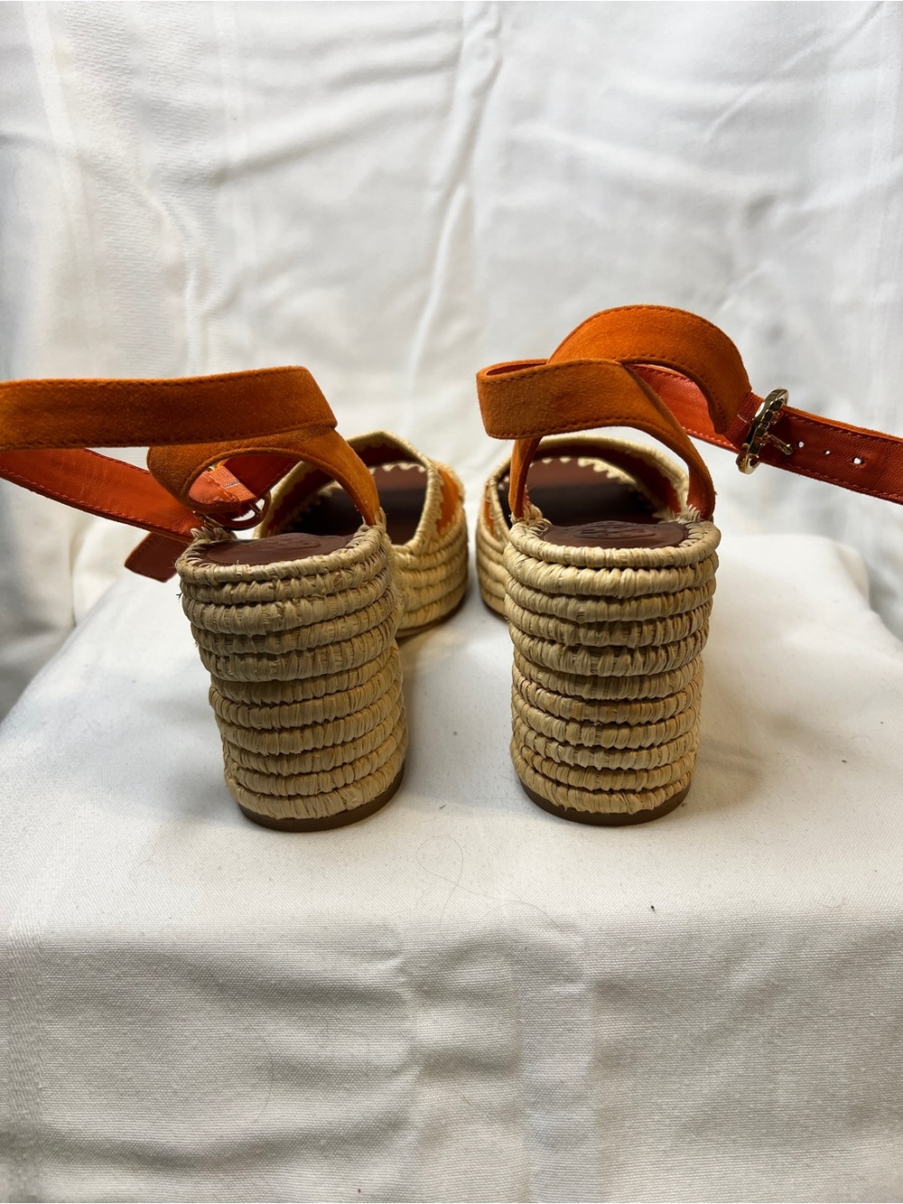 EUC Tory Burch Arianne Espadrille Platform Sandals with Ankle Strap - Women 7 - Picture 4 of 9